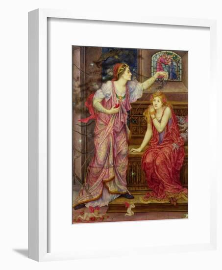 Queen Eleanor and Fair Rosamund-Evelyn De Morgan-Framed Giclee Print