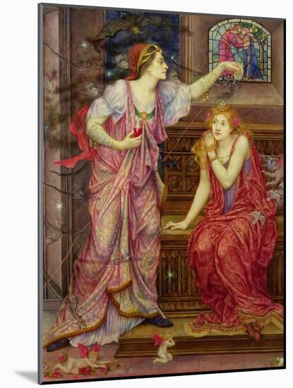 Queen Eleanor and Fair Rosamund-Evelyn De Morgan-Mounted Giclee Print