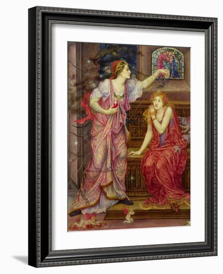 Queen Eleanor and Fair Rosamund-Evelyn De Morgan-Framed Giclee Print