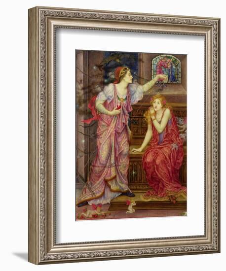 Queen Eleanor and Fair Rosamund-Evelyn De Morgan-Framed Giclee Print