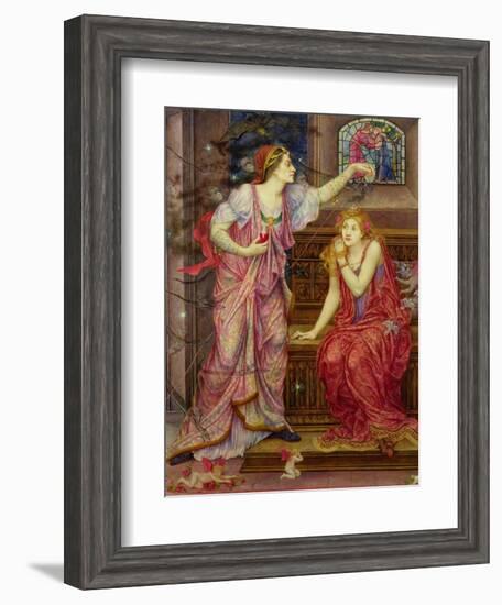 Queen Eleanor and Fair Rosamund-Evelyn De Morgan-Framed Giclee Print