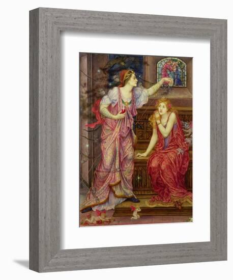 Queen Eleanor and Fair Rosamund-Evelyn De Morgan-Framed Giclee Print