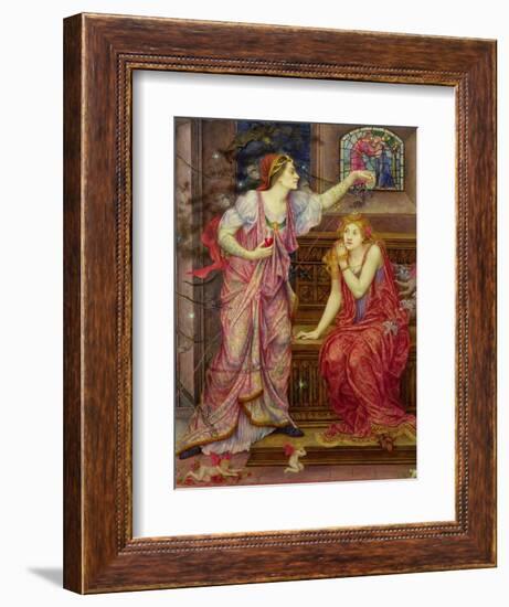 Queen Eleanor and Fair Rosamund-Evelyn De Morgan-Framed Giclee Print