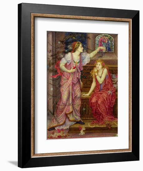 Queen Eleanor and Fair Rosamund-Evelyn De Morgan-Framed Giclee Print