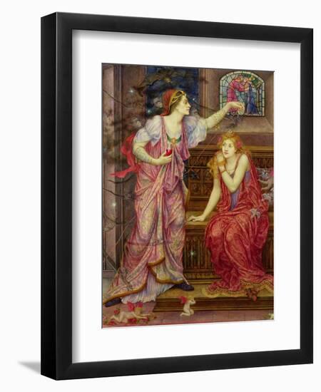 Queen Eleanor and Fair Rosamund-Evelyn De Morgan-Framed Giclee Print