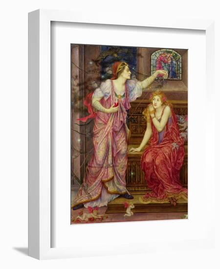 Queen Eleanor and Fair Rosamund-Evelyn De Morgan-Framed Giclee Print