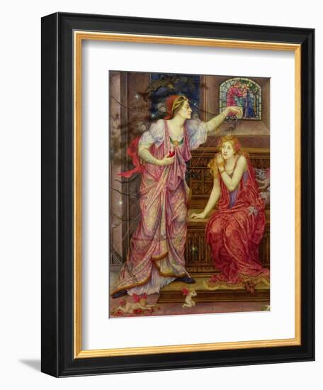 Queen Eleanor and Fair Rosamund-Evelyn De Morgan-Framed Giclee Print