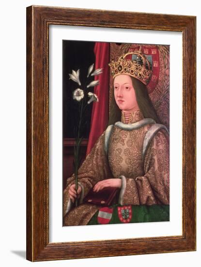 Queen Eleanor of Portugal (1434/37-67) Wife of Frederick III (1415-93) (Copy of Lost Original, 1468-Hans Burgkmair-Framed Giclee Print