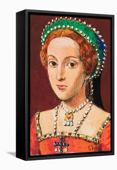 Queen Elizabeth as a Young Woman-Clive Uptton-Framed Premier Image Canvas