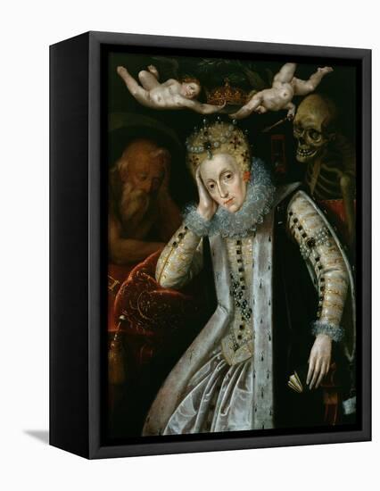 Queen Elizabeth I (1538-1603) in Old Age, C.1610-null-Framed Premier Image Canvas