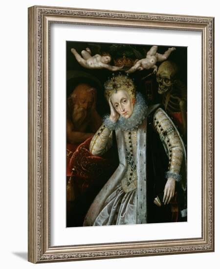 Queen Elizabeth I (1538-1603) in Old Age, C.1610-null-Framed Giclee Print