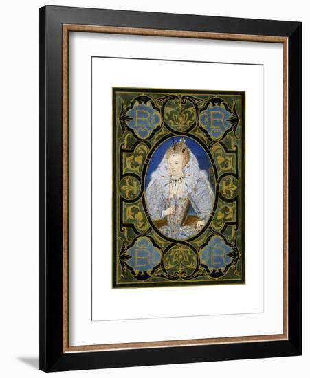 Queen Elizabeth I, 16th Century-Nicholas Hilliard-Framed Giclee Print