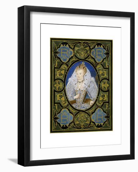 Queen Elizabeth I, 16th Century-Nicholas Hilliard-Framed Giclee Print
