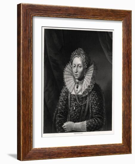 Queen Elizabeth I, 19th Century-W Holl-Framed Giclee Print