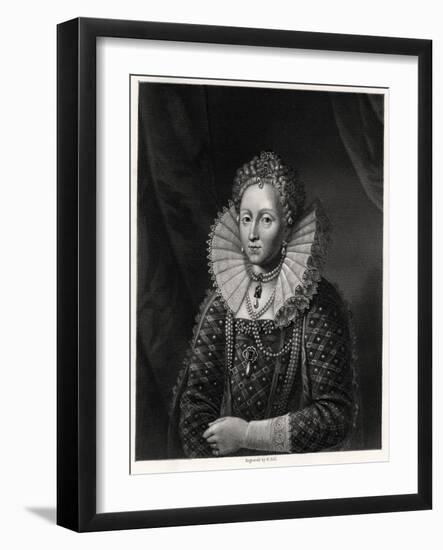 Queen Elizabeth I, 19th Century-W Holl-Framed Giclee Print