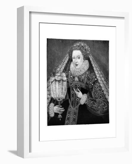 Queen Elizabeth I, C1580-Federico Zuccaro-Framed Giclee Print