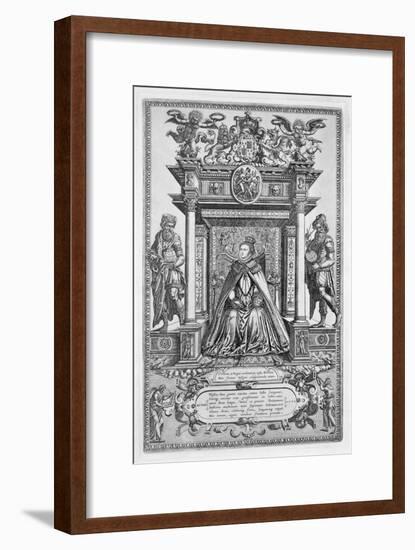 Queen Elizabeth I of England as Patron of Geography and Astronomy, 1579-Unknown-Framed Giclee Print