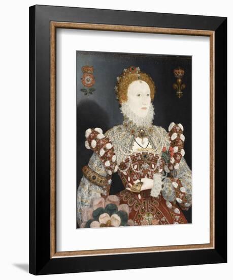 Queen Elizabeth I - the Pelican Portrait, C.1574-Nicholas Hilliard-Framed Giclee Print