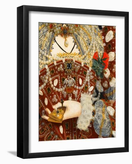 Queen Elizabeth I - the Pelican Portrait, C.1574-Nicholas Hilliard-Framed Giclee Print