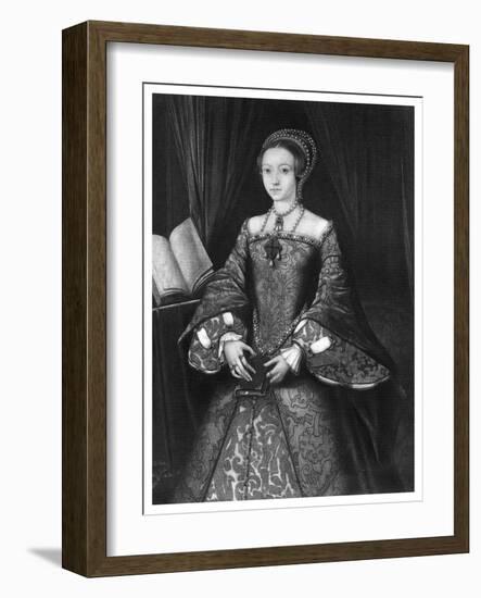 Queen Elizabeth I When Young, C1546-Valadon & Co Boussod-Framed Giclee Print