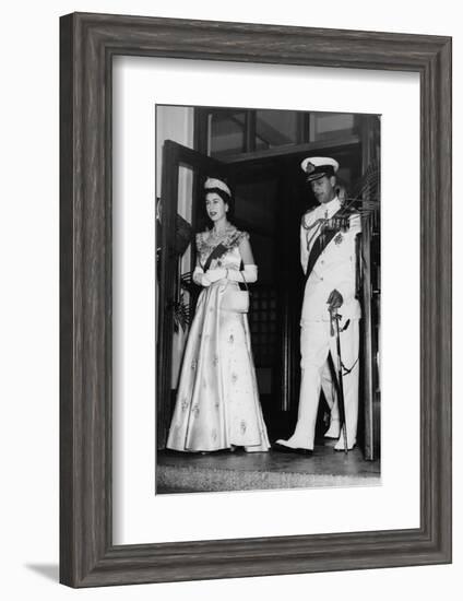 Queen Elizabeth II and Prince Philip in Lagos, Nigeria-Associated Newspapers-Framed Photo