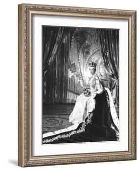 Queen Elizabeth II in Coronation Robes, England-Cecil Beaton-Framed Photographic Print