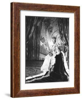 Queen Elizabeth II in Coronation Robes, England-Cecil Beaton-Framed Photographic Print
