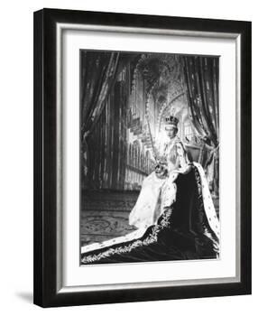 Queen Elizabeth II in Coronation Robes, England-Cecil Beaton-Framed Photographic Print