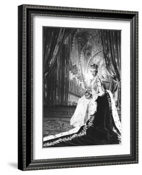 Queen Elizabeth II in Coronation Robes, England-Cecil Beaton-Framed Photographic Print