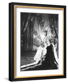 Queen Elizabeth II in Coronation Robes, England-Cecil Beaton-Framed Photographic Print