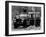 Queen Elizabeth II Looks on as Prince Edward Plays on the Roof of Their Land Rover-null-Framed Photographic Print