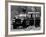 Queen Elizabeth II Looks on as Prince Edward Plays on the Roof of Their Land Rover-null-Framed Photographic Print