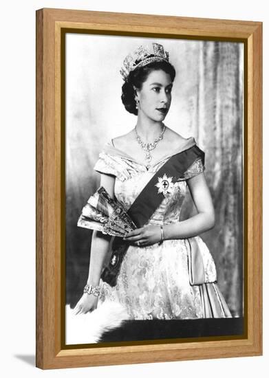 Queen Elizabeth II of England (Daughter of Georgevi) Here in 1952-null-Framed Stretched Canvas