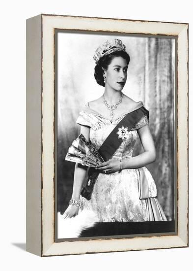 Queen Elizabeth II of England (Daughter of Georgevi) Here in 1952-null-Framed Stretched Canvas