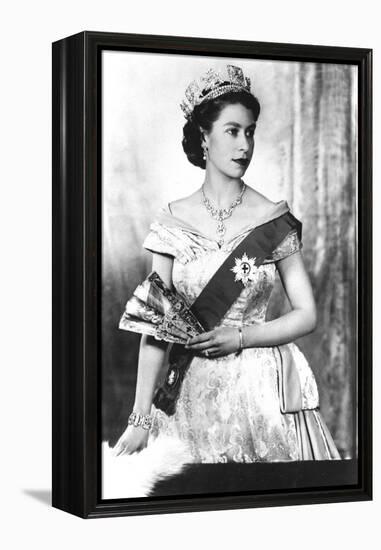 Queen Elizabeth II of England (Daughter of Georgevi) Here in 1952-null-Framed Stretched Canvas