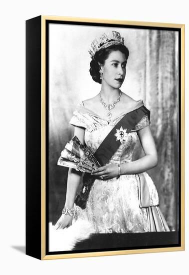 Queen Elizabeth II of England (Daughter of Georgevi) Here in 1952-null-Framed Stretched Canvas