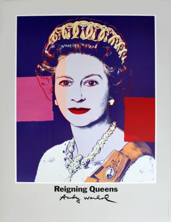 Queen Elizabeth Ii Of England From Reigning Queens Limited Edition By Andy Warhol Art Com