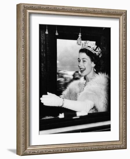 Queen Elizabeth II of England, Late 1950s-null-Framed Photo