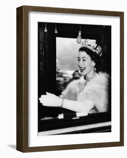 Queen Elizabeth II of England, Late 1950s-null-Framed Photo