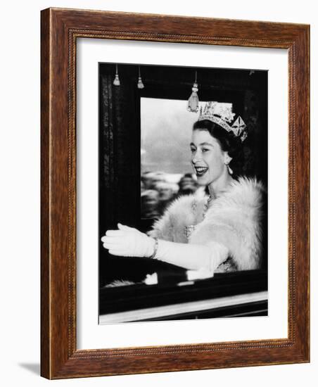 Queen Elizabeth II of England, Late 1950s-null-Framed Photo