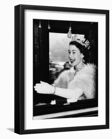 Queen Elizabeth II of England, Late 1950s-null-Framed Photo