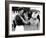 Queen Elizabeth II Shows Prince Charles Sign at a Polo Match at Windsor Great Park Points Finger-null-Framed Photographic Print