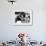 Queen Elizabeth II Shows Prince Charles Sign at a Polo Match at Windsor Great Park Points Finger-null-Framed Photographic Print displayed on a wall