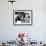 Queen Elizabeth II Shows Prince Charles Sign at a Polo Match at Windsor Great Park Points Finger-null-Framed Photographic Print displayed on a wall