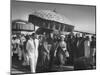 Queen Elizabeth Ii with Kwame Nkrumah During Her Visit to Ghana-null-Mounted Photographic Print