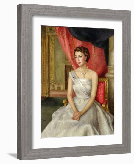 Queen Elizabeth II-Lydia de Burgh-Framed Giclee Print