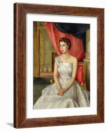 Queen Elizabeth II-Lydia de Burgh-Framed Giclee Print