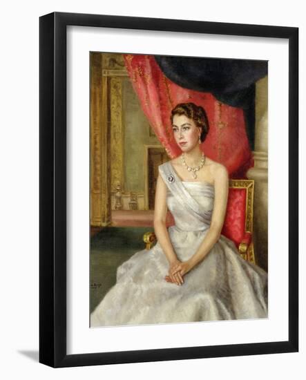 Queen Elizabeth II-Lydia de Burgh-Framed Giclee Print