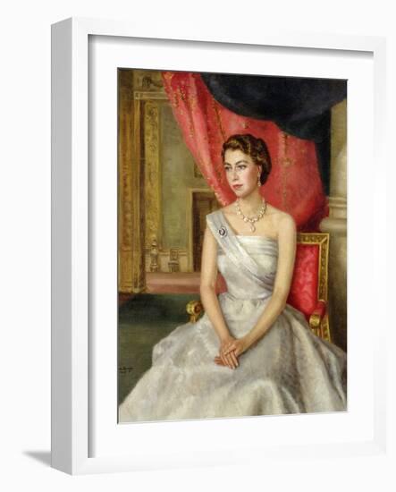 Queen Elizabeth II-Lydia de Burgh-Framed Giclee Print