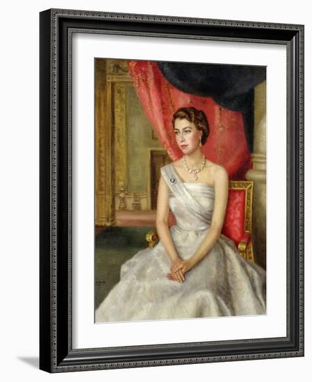 Queen Elizabeth II-Lydia de Burgh-Framed Giclee Print